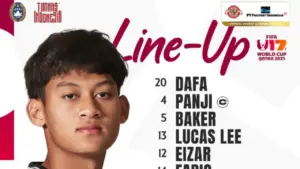 Susunan Pemain Timnas U17 vs Zambia