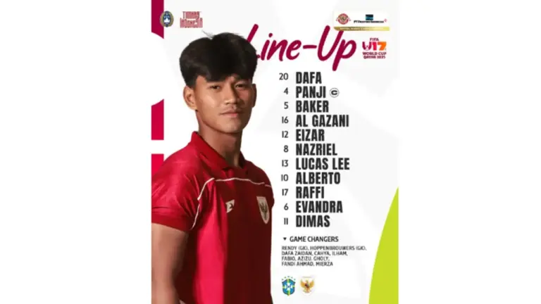Timnas U17 Indonesia vs Brazil U17