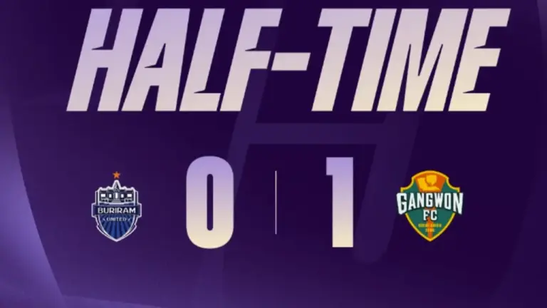 Buriram United vs Gangwon FC Tertinggal di Babak Pertama