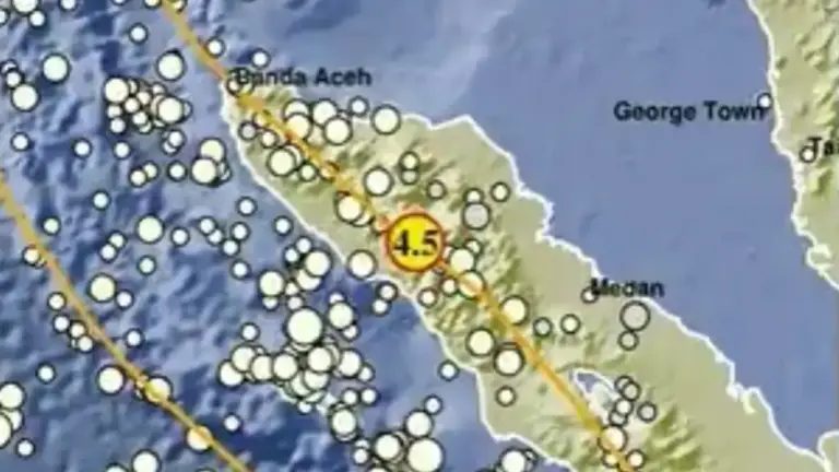 Gempa M 4,5 Guncang Blangpidie Aceh Barat