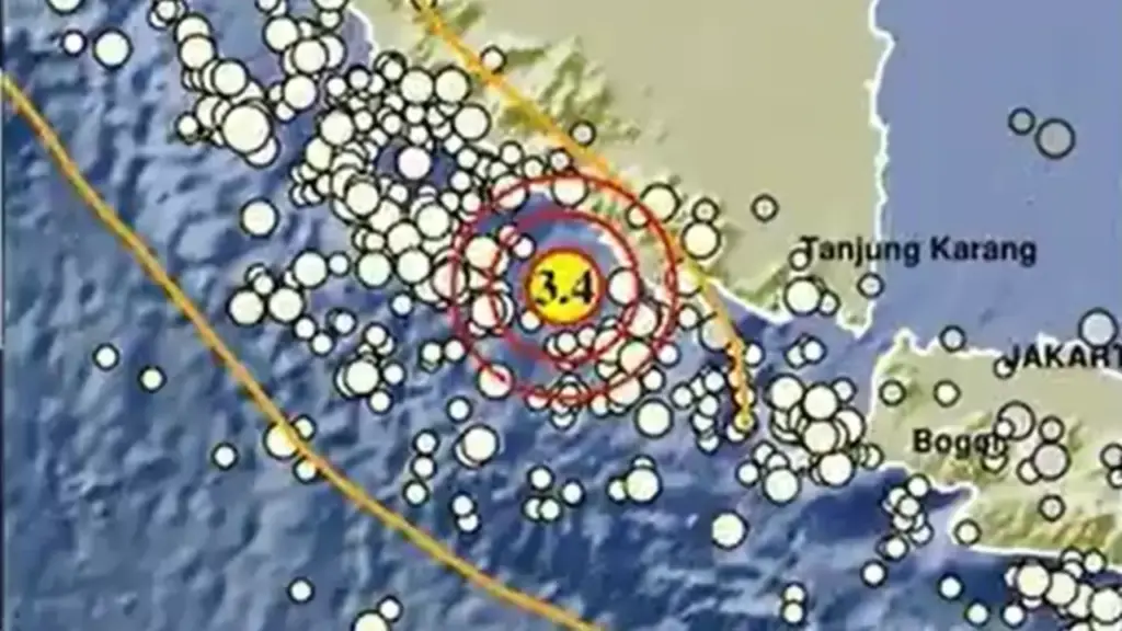 Gempa Magnitudo 3,4 Guncang Pesisir Barat Lampung