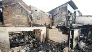 Pria di Grogol Ditangkap Warga Usai Curi TV Saat Kebakaran