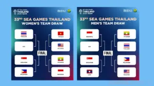 drawing bulu tangkis sea games