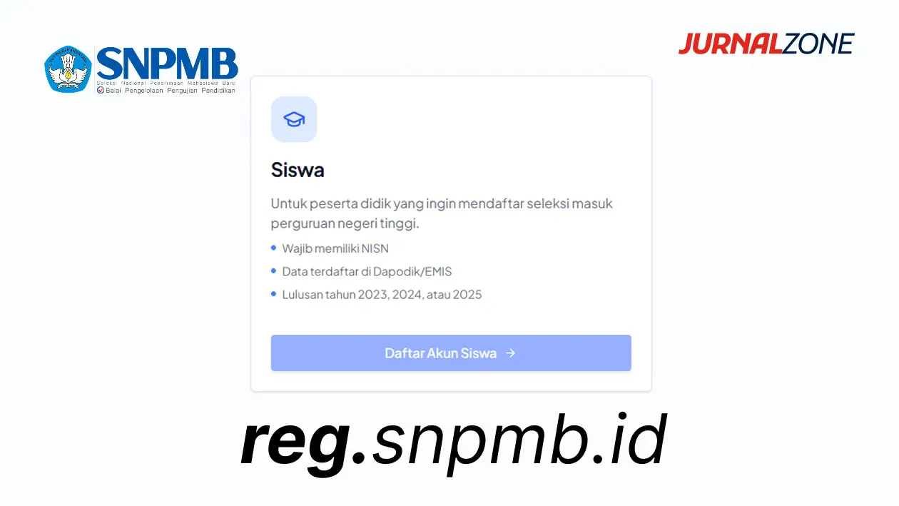Link Resmi Registrasi Akun SNPMB di reg.snpmb.id - JURNALZONE.ID