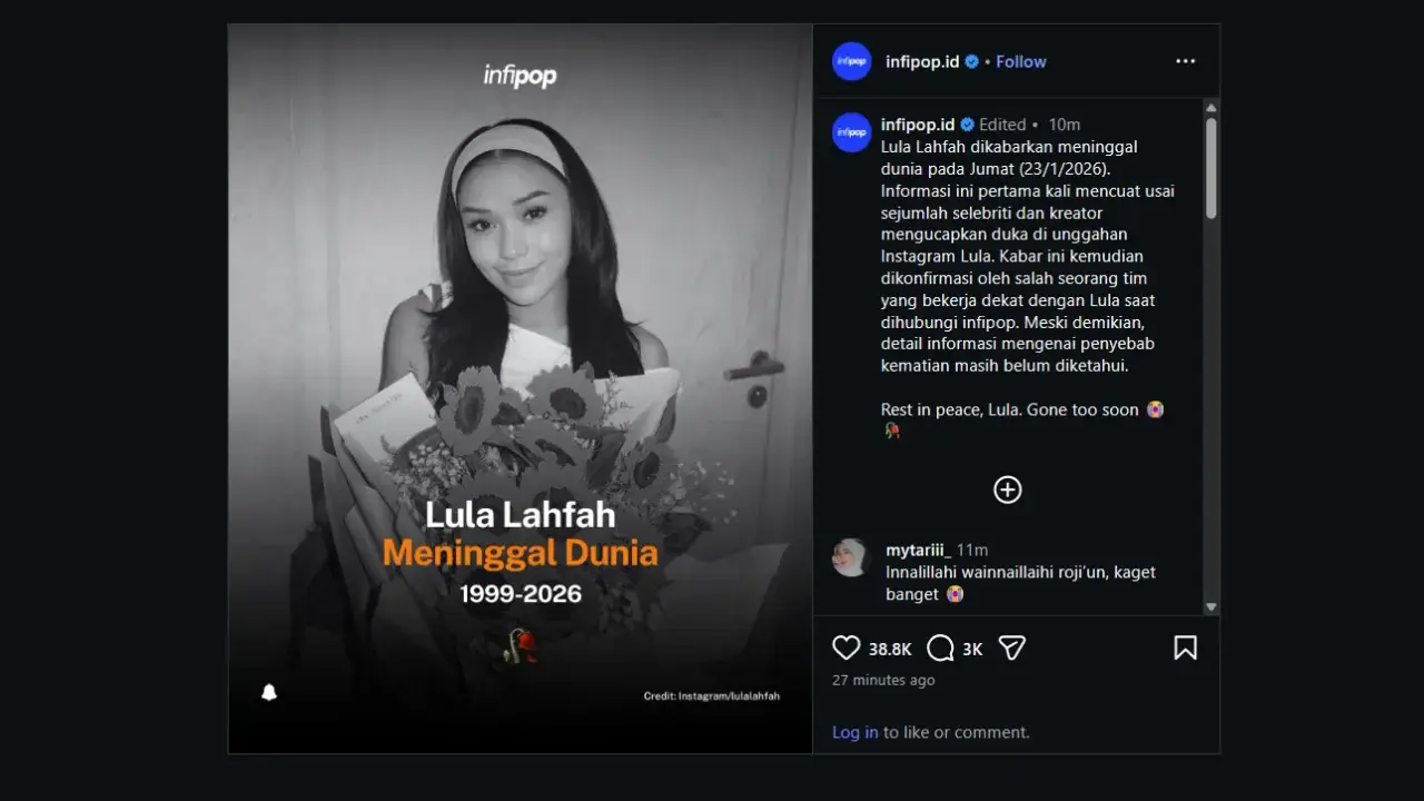 Lula Lahfah Meninggal Dunia @infipop.id