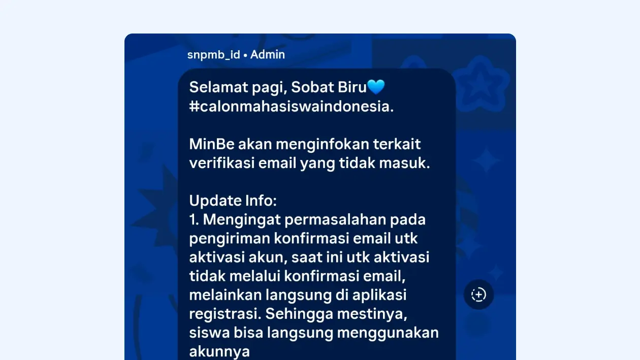 Solusi email aktivasi snpmb tidak masuk