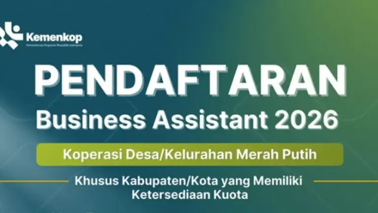 Cara Cek Kota/Kab yang Dibuka untuk Rekrutmen Business Assistant (BA) Kemenkop 2026
