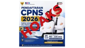 Poster Pembukaan Pendaftaran CPNS 2026 Hoaks