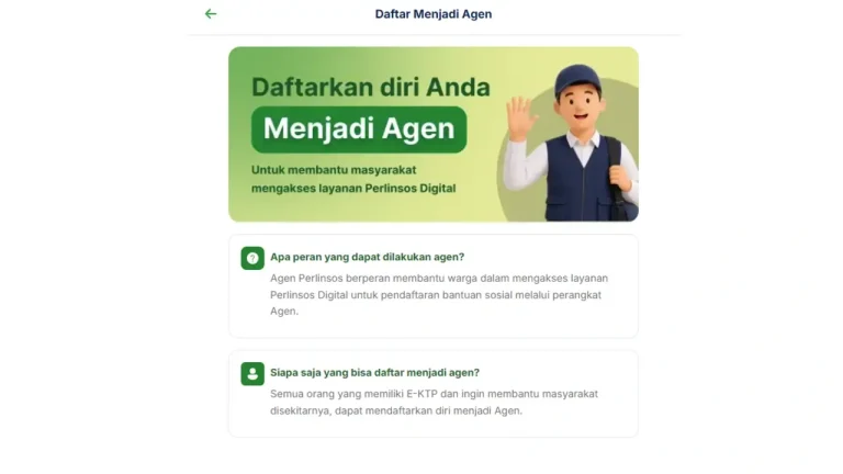 Cara Daftar Agen Perlinsos di agent-perlinsos.kemensos.go.id